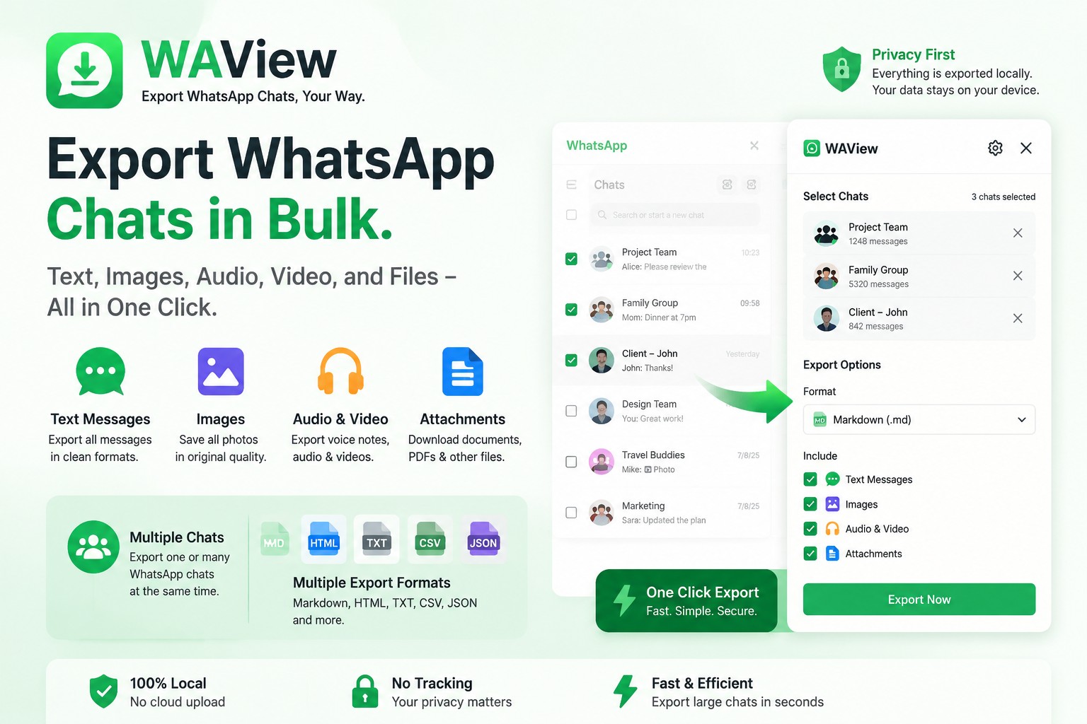 WAChatView Chrome extension preview